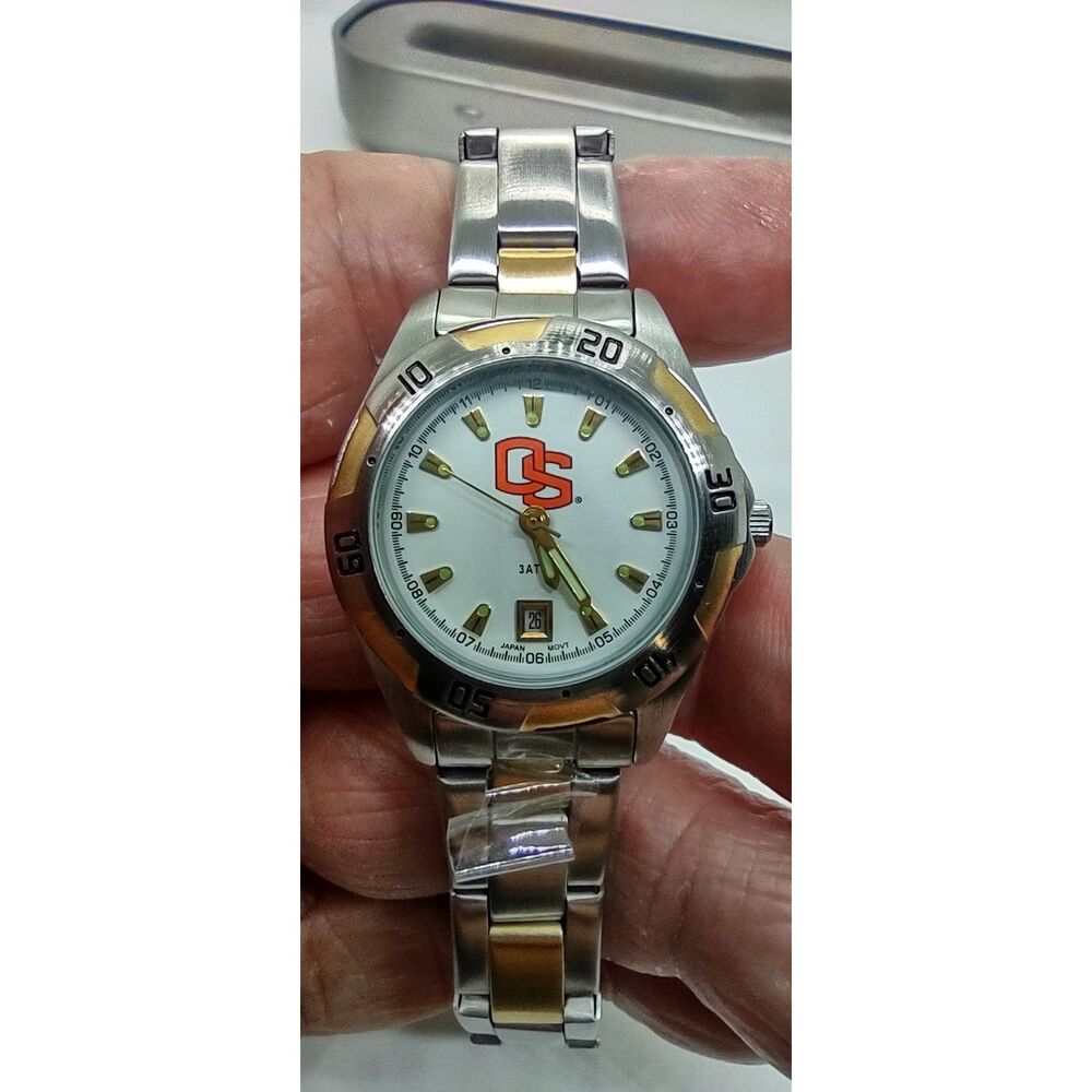 Oregon State Beavers Logo Art Collegiate Ladies Date Watch